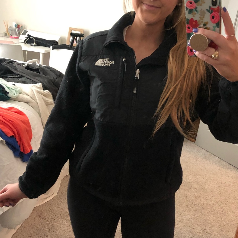 The North Face Black zip up jacket